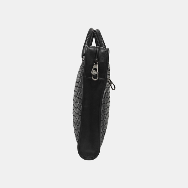 Calfskin Top Handle Bag Black