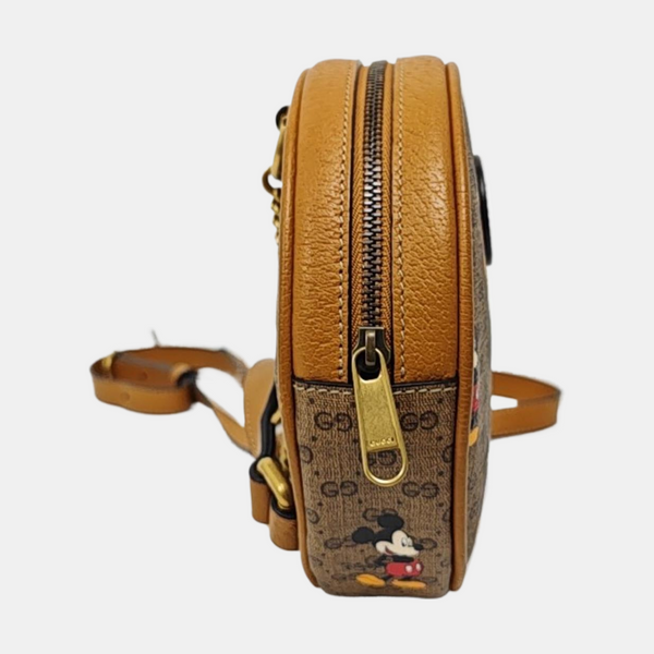 Disney X Gucci Monogram Coated Canvas Brown