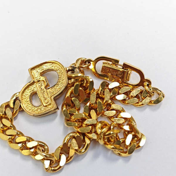 CD Navy Metal Gold Bracelet