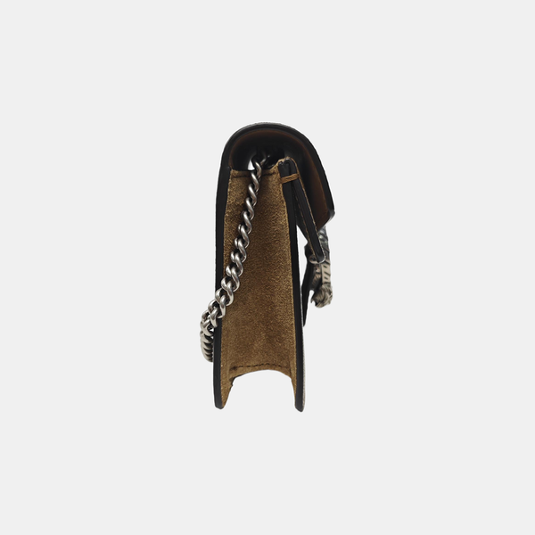 Dionysus Super Mini Monogram Coated Canvas Beige