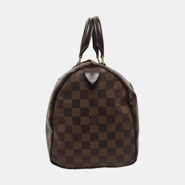 SPEEDY 30 Damier Ebene Coated Canvas Brown