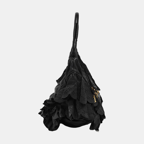 Calfskin Shoulder Bag Black