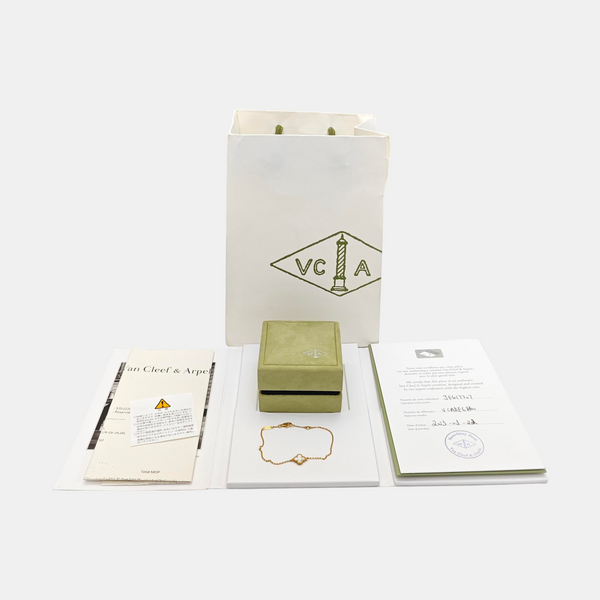 Sweet Alhambra 18k Gold Bracelet
