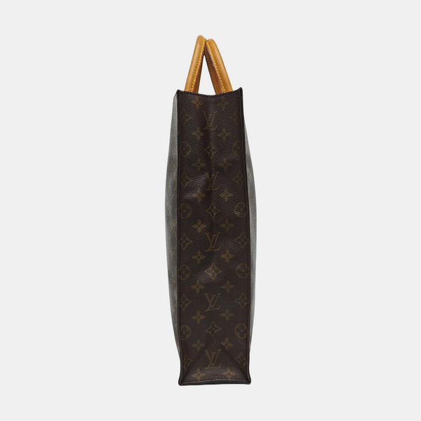 SAC PLAT GM Monogram Coated Canvas Brown