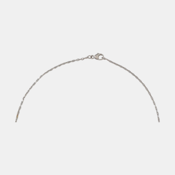 Pop H Metal Silver Necklace