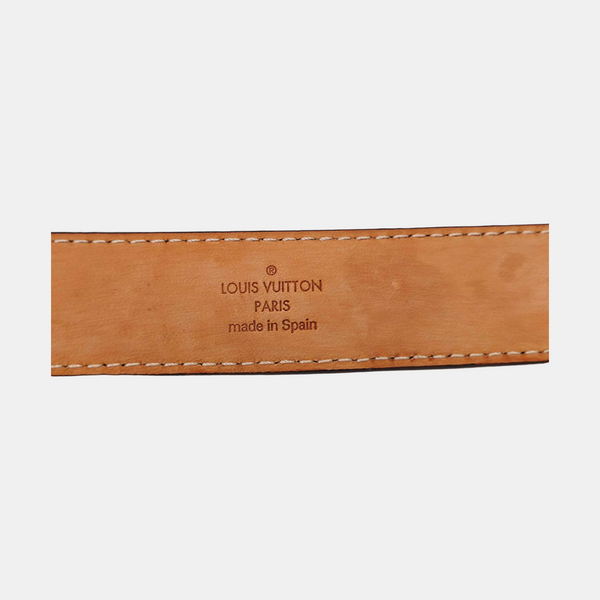 Coated Canvas Belt Brown