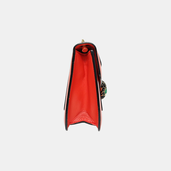 SERPENTI FOREVER Small Calfskin Red