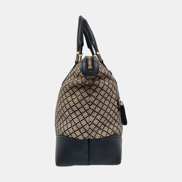 Canvas Top Handle Bag Brown