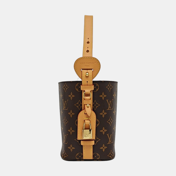 ALL IN BB Monogram Coated Canvas Brown
