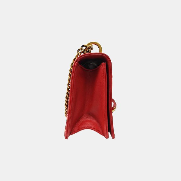 Authenticated pre-owned Diorama Medium Lambskin Red - Shoulder Bag at Looply