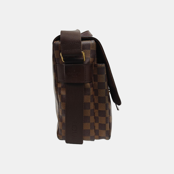 BROADWAY Damier Ebene Coated Canvas Brown