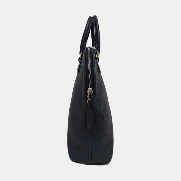 Calfskin Top Handle Bag Blue