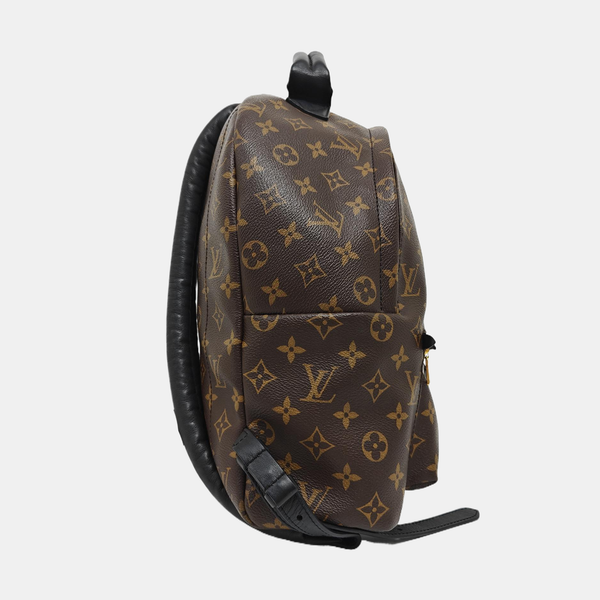 Monogram Coated Canvas Backpack Brown