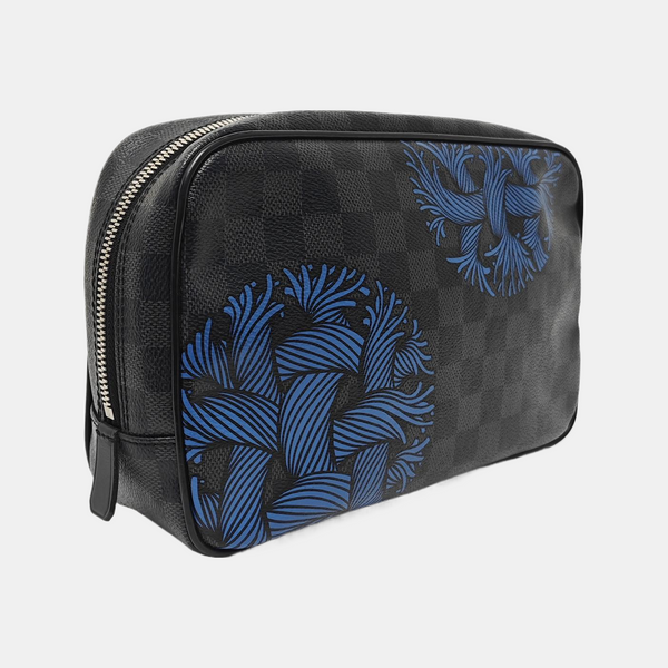 Damier Graphite Coated Canvas Clutch Black
