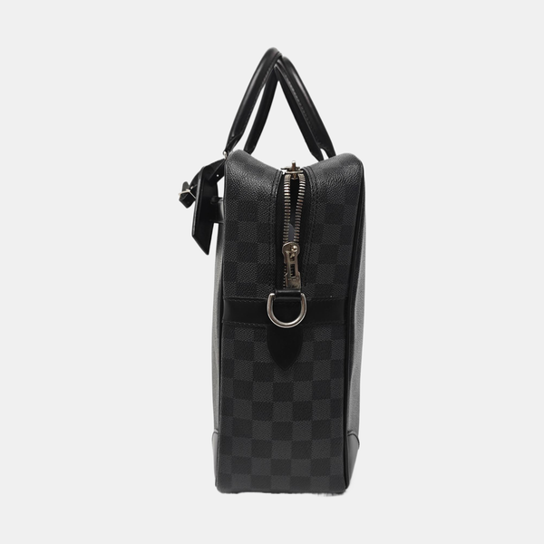 Damier Graphite Coated Canvas Shoulder Bag Gray