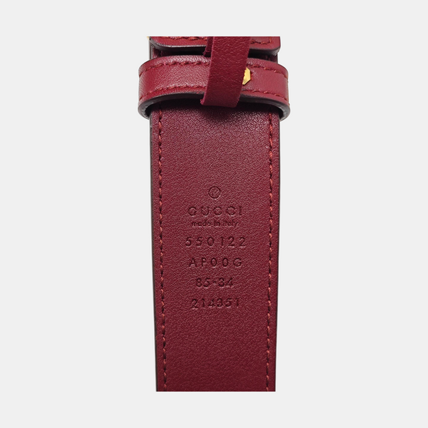 Leather Belt Red