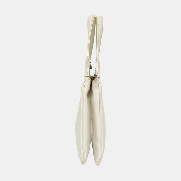 Calfskin Shoulder Bag White