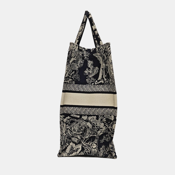 Bolso de mano grande de lona azul