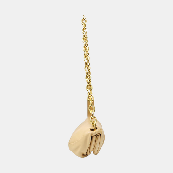 Calfskin Shoulder Bag Beige