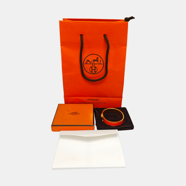 Clic H Metal Orange Bangle
