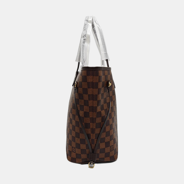 NEVERFULL MM Damier Ebene Coated Canvas Brown