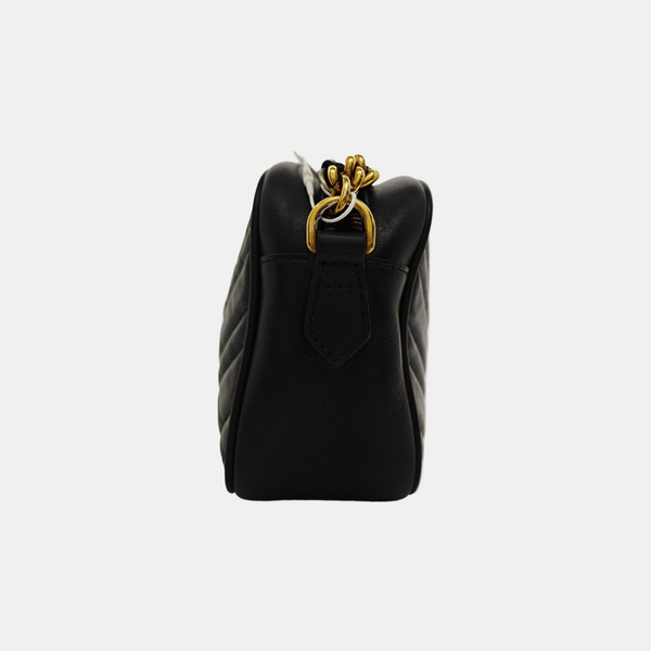 GG Marmont Small Quilted Calfskin Black