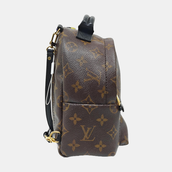 PALM SPRINGS Mini Monogram Coated Canvas Brown
