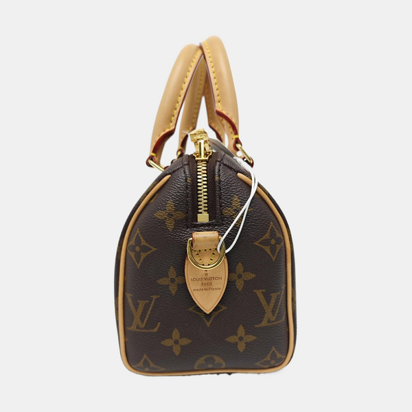 SPEEDY 20 Monogram Coated Canvas Brown
