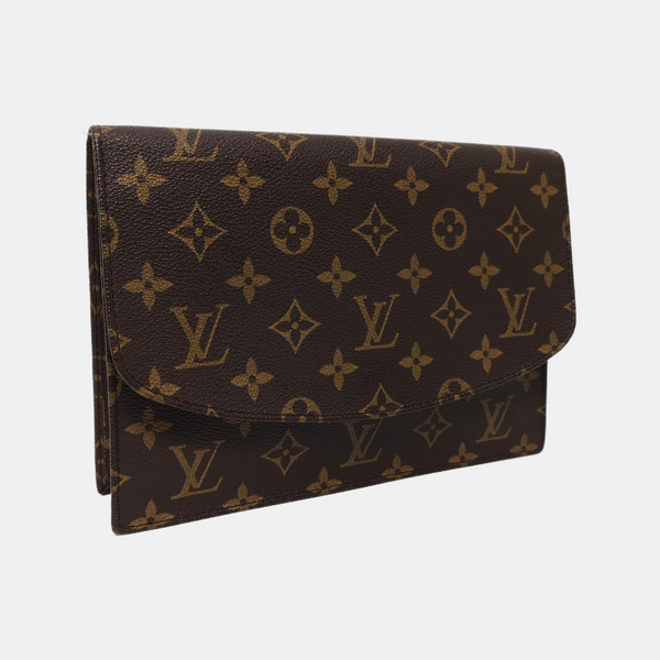 POCHETTE RABAT Monogram Coated Canvas Brown