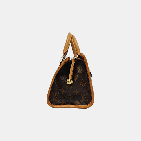 POPINCOURT Monogram Coated Canvas Brown