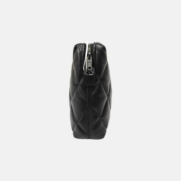 B. Quilted Calfskin Black