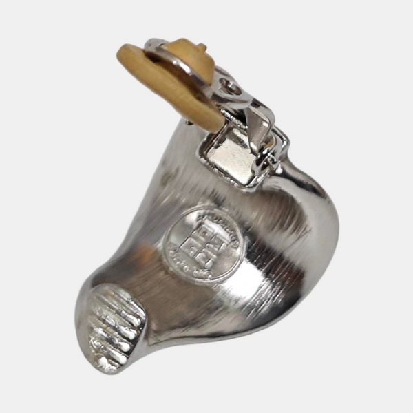 Metal Silver Clip On Earrings