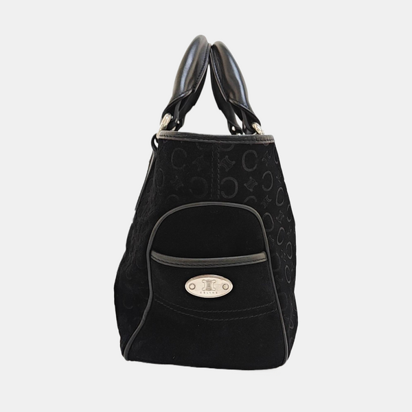 Suede Tote Bag Black