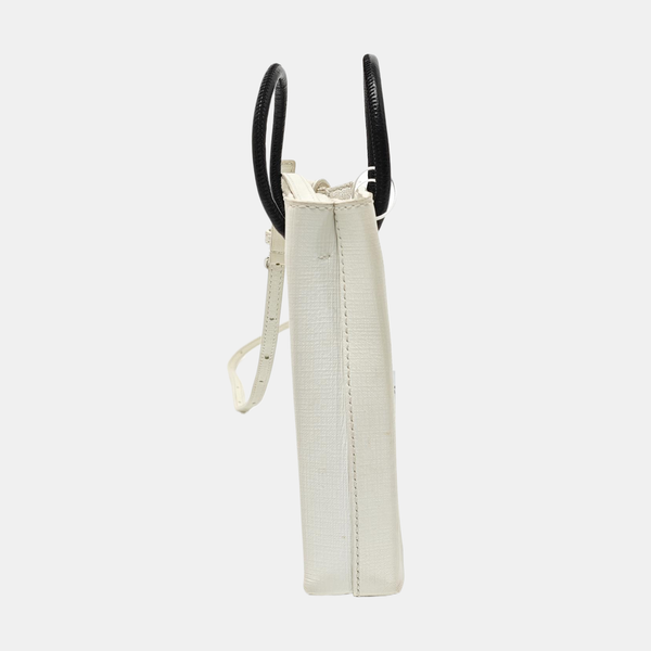 Shopping Bag Calfskin White