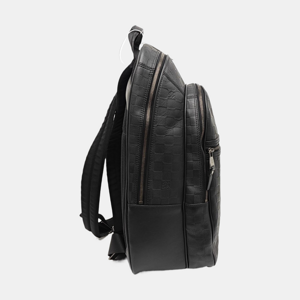 MICHAEL Damier Graphite Calfskin Black