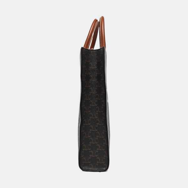 CABAS CELINE Small Coated Canvas Brown