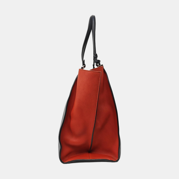 Calfskin Top Handle Bag Blue