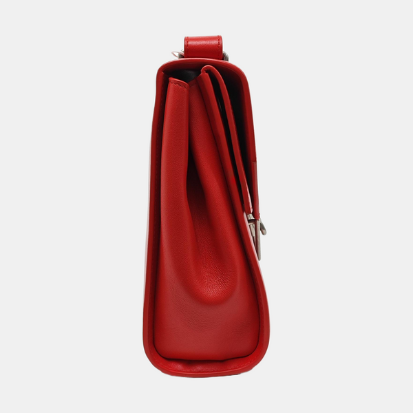 The Clip Calfskin Red