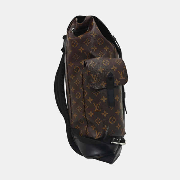CHRISTOPHER MM Monogram Coated Canvas Brown