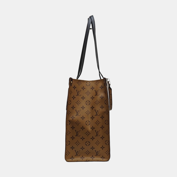 ONTHEGO GM Monogram Coated Canvas Brown