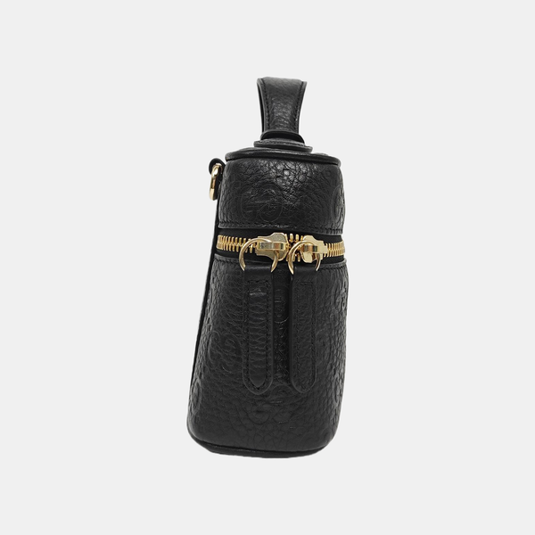 GG Emblem Super Mini Monogram Calfskin Black
