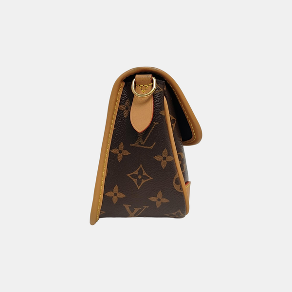 DIANE Monogram Coated Canvas Brown