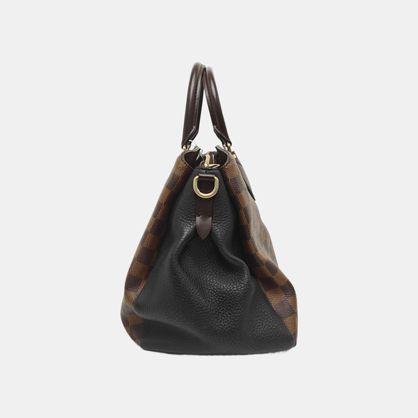 NORMANDY Damier Ebene Coated Canvas Brown