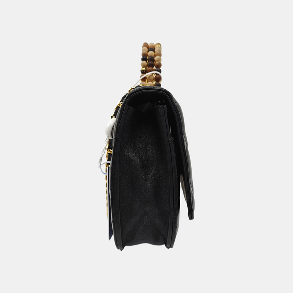 WOC Quilted Lambskin Black