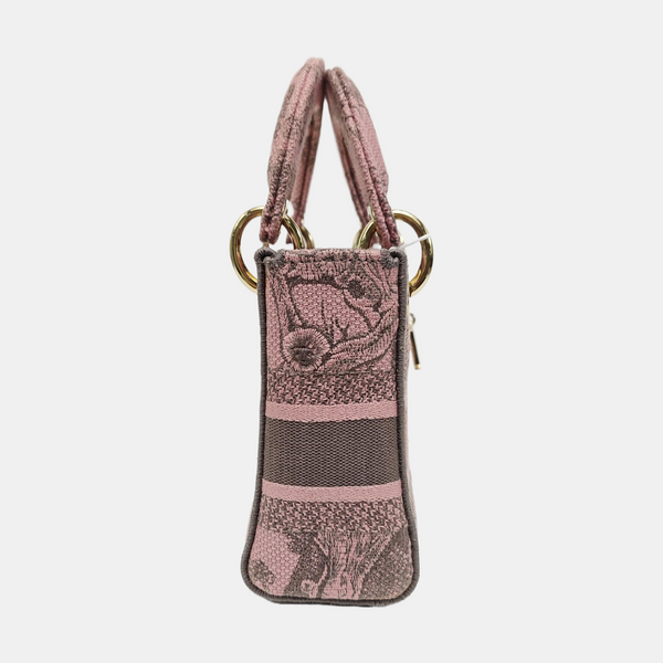 Lady Dior Mini Fabric Pink