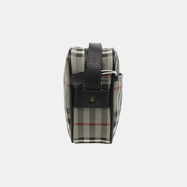 Coated Canvas Shoulder Bag Gray