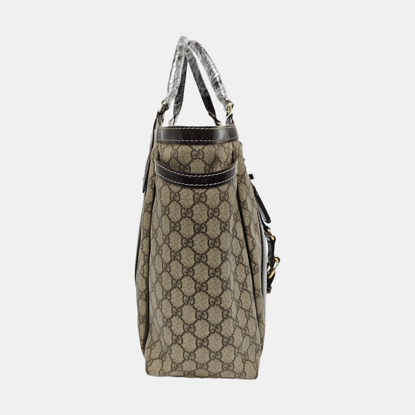 Monogram Coated Canvas Top Handle Bag Beige