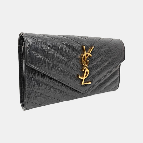 MONOGRAM Chevron Calfskin Gray