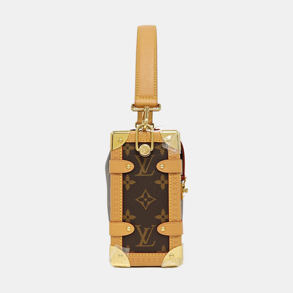 SIDE TRUNK MM Monogram Coated Canvas Brown