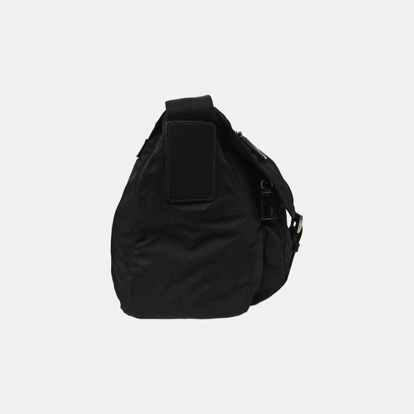 Nylon Shoulder Bag Black